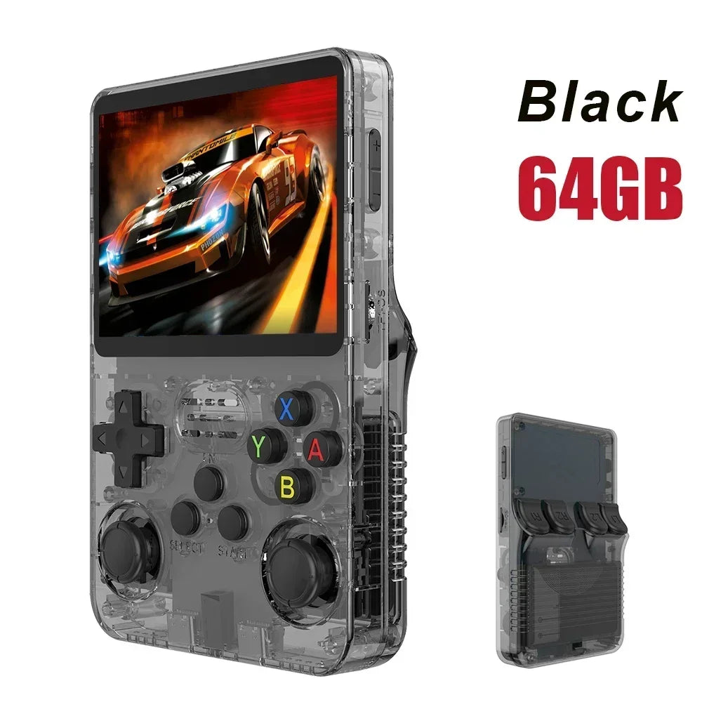BOYHOM 256G/128G/64G R36S ARKOS 2.0 Retro Handheld Game Console 3.5'' IPS screen,Portable Pocket Game Player for  children gift