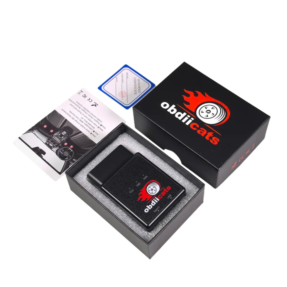 SXT- obdiicats OBD 2IN1 With Fast Charger For Benzine&Diesel Cars Increase Power Upgraded From HK-V3 Fuel Saving Chip Tuning Box